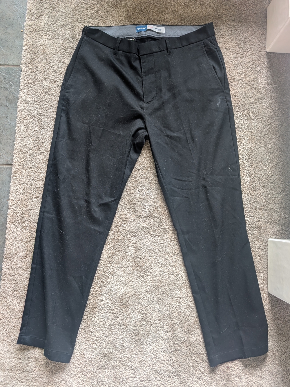 Old Navy Black Men's Dress Pants - Straight Leg